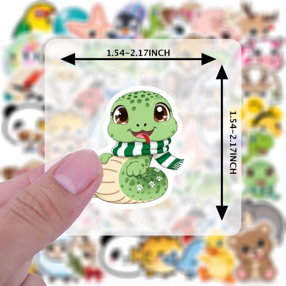 35pcs-70pcs Cute Cute Stickers Cartoon Animal Stickers Stickers For Guitar Laptop Helmet Skateboard DIY Phone