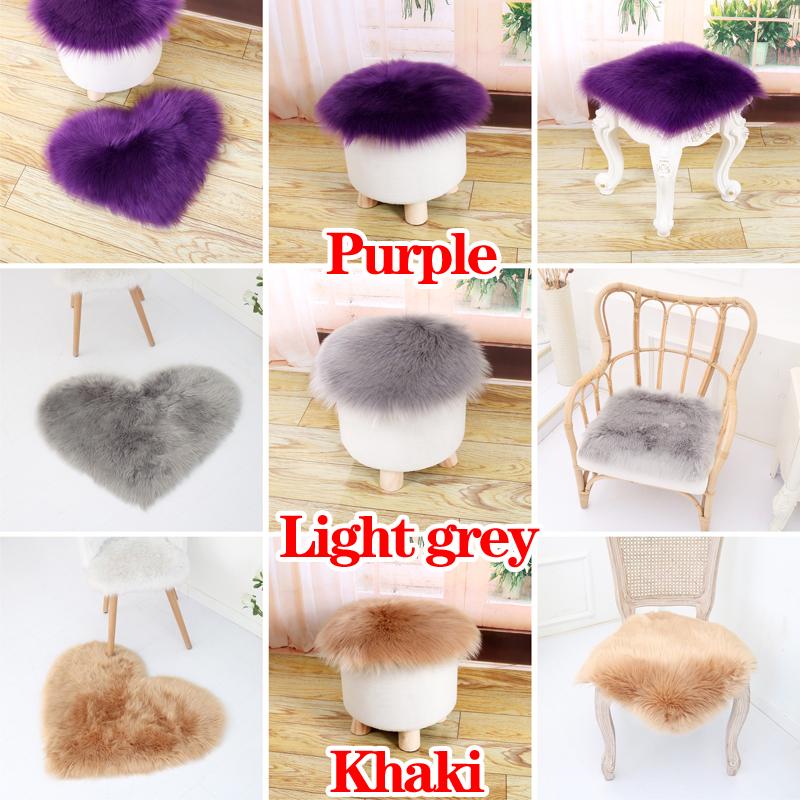 30 СМ Волосатый Шерстяной Ковер Подушка Для Сиденья Многообразные Коврики Из Искусственного Меха Полигональные Ковры Для Спальни Гостиной Пол Маленький Мохнатый Мягкий Шелковистый Плюшевый Ковер Дома