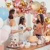 Rose Gold Balloons Garland Nude Pink White Gold Confetti Balloon Arch Kit Baby Shower Wedding Anniversary Birthday Party Decor