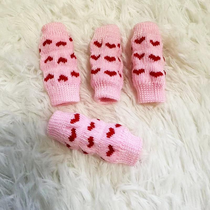 Нескользящие носки для домашних животных для маленьких собак и кошек – Защита лап и ног от царапин и грязи