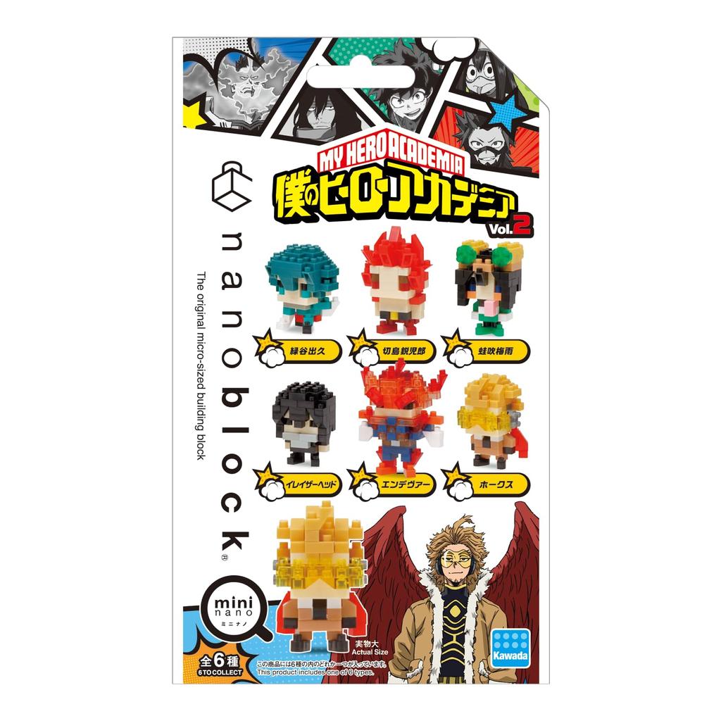 Nanoblock Mini Nano My Hero Academia 1BOX 6 6 Types In Total Vol.2 (BOX) NBMC_23S = Pieces,