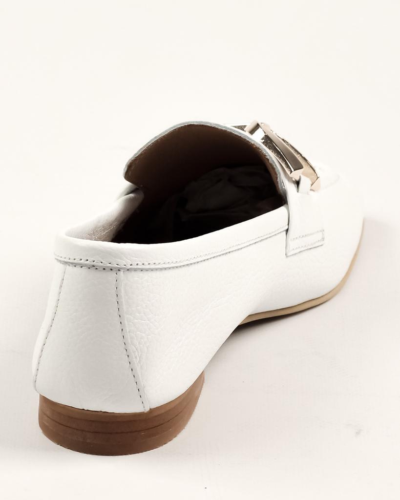 Лоферы Mario Muzi 866 36 Белые кожа