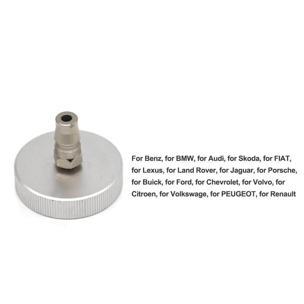 Aluminum Alloy Car Master Cylinder Brake Bleeder Cap Adapter for Manual Brake Power Fluid Bleeding Pneumatic Brake Fluid Bleeder
