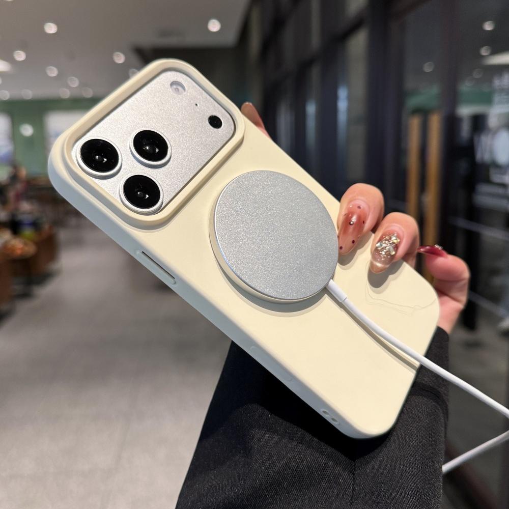 Жидкий силикон Для Magsafe Магнитный чехол Для iPhone 17 Pro 16 15 14 13 11 12 Pro Max Air Камера Сенсорная кнопка Ударопрочный чехол