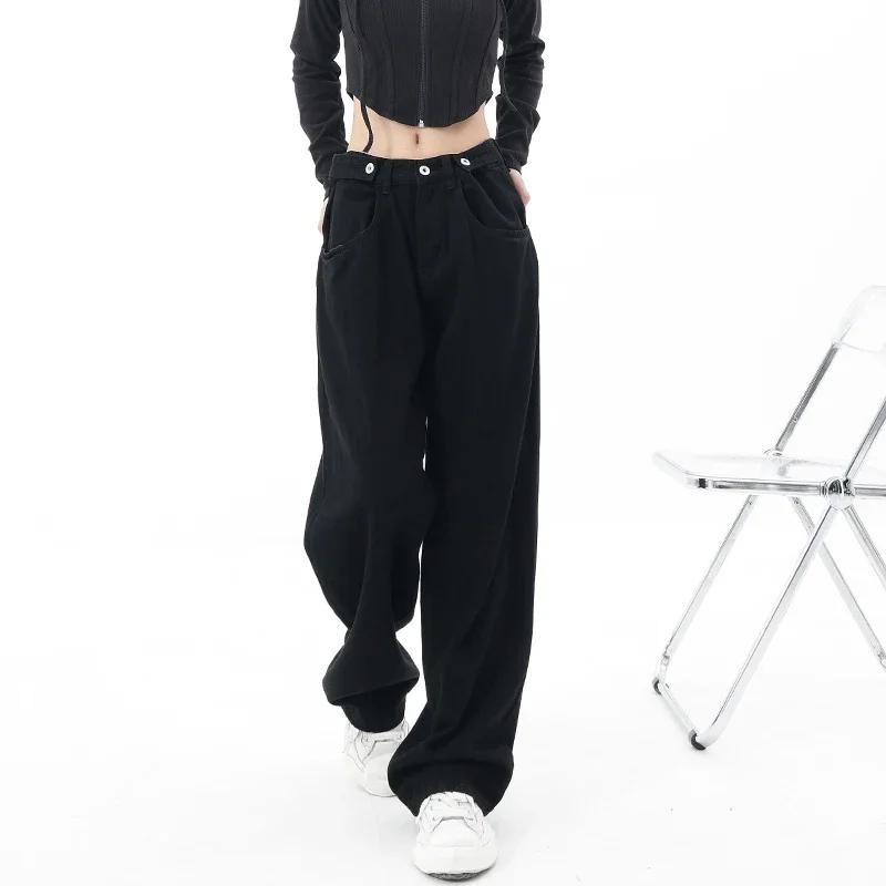 Summer New American Vintage Women Flare Jeans Camouflage High Waist Street Casual Trousers Baggy  Hip-hop Denim Pants Y2K