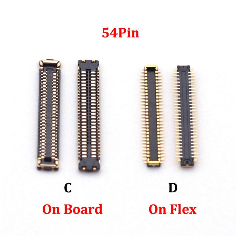 2pcs For IPad 7 8 9 Pro 10.2 7th 8th 9th A2270 A2602 A2197 A2198 42 54 Pin Touch LCD Display Screen FPC Connector Plug Board