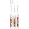 Skater Toothbrush, for Preschoolers, Ages 3-5, Soft Clear, 3-Piece Set, Cars Design, TBCR5T