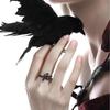Love and Deepspace Black Raven Ring Adjustable Artisan Rings Sylus Crow Cosplay Ring Props Gift
