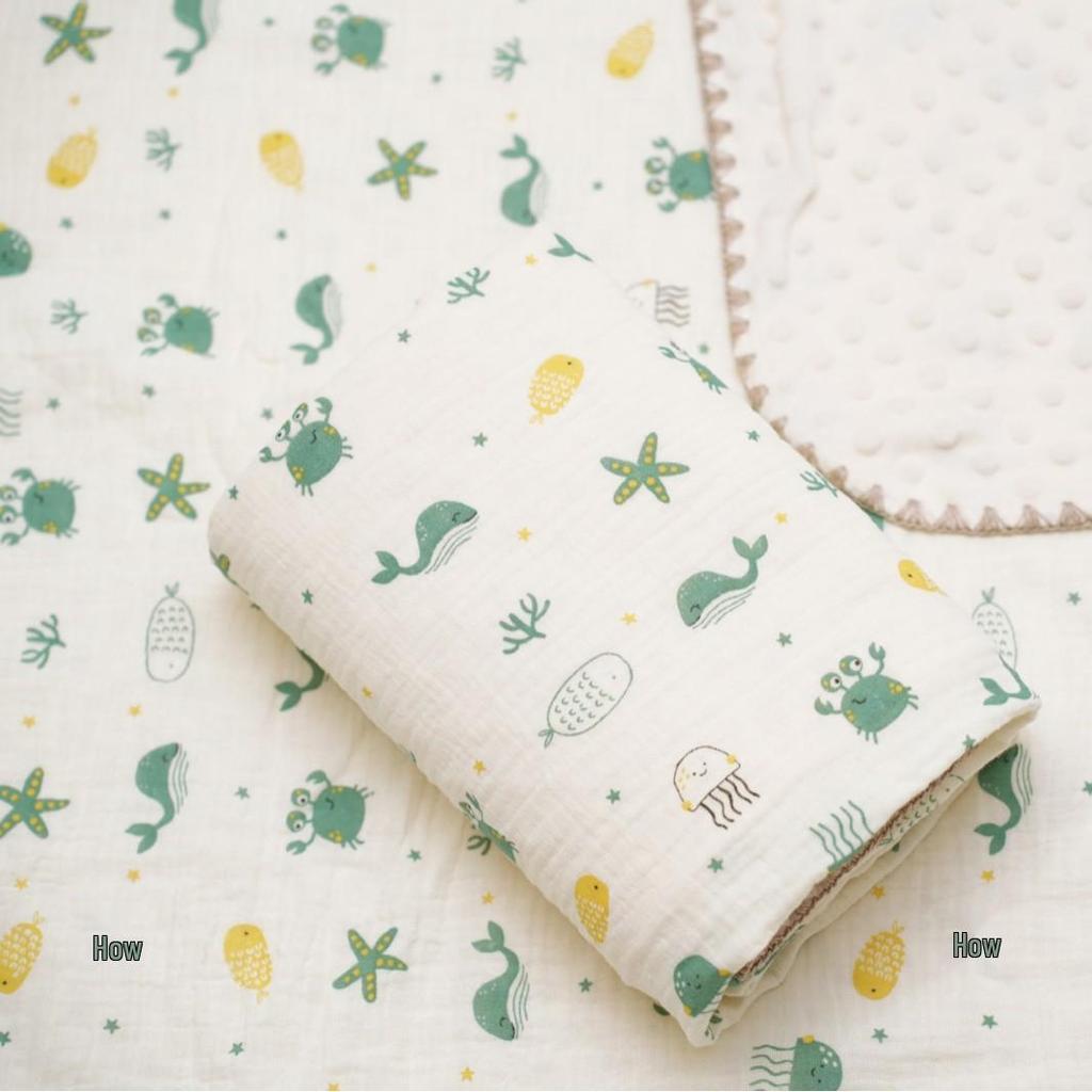 Cartoon Pattern Pure Cotton Baby Blanket & Bath Towel