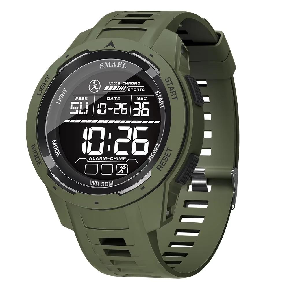 SMAEL8105 Watch for Men Digital Watches Sports LED Wristwatches Men's 50m Waterproof Watch Digital Light Stopwatch