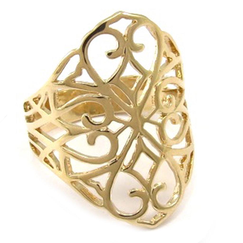 Кольцо Позолота 'Хореография' золото - 25 мм
