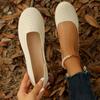 Fashion Shoes for Women 2025 Plus Size Slip On Women's Flats Casual Flats Women Shallow Mouth Round Toe Soft Bottom Mesh Ladies Shoes