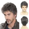 Synthetic Man Wigs Short Hair Short Wig for Male Father Gift Wig Natural Heat Resistant Cosplay Party Wigs