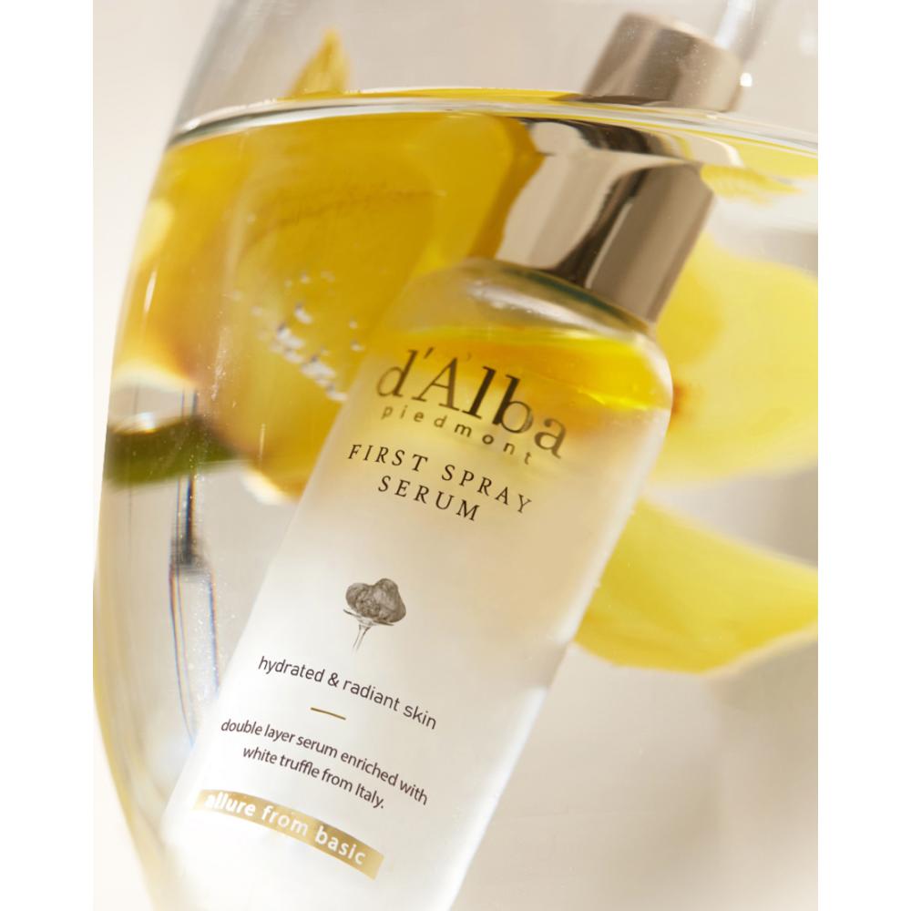 2 d'Alba White Truffle First Spray Serum + 5 Mild Skin Balancing Vegan Cleanser