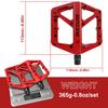 BUCKLOS Pedals DU Bearing Bicycle Pedal Platform Ultralight Nylon Road Mountain Bike Pedal Non-slip MTB Flat Pedals Bicycle Part 6