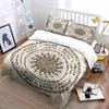 Mystic Symbols Bedding Set in Beige Tone Bedding set (1 duvet cover, 2 pillowcases, duvet not included)