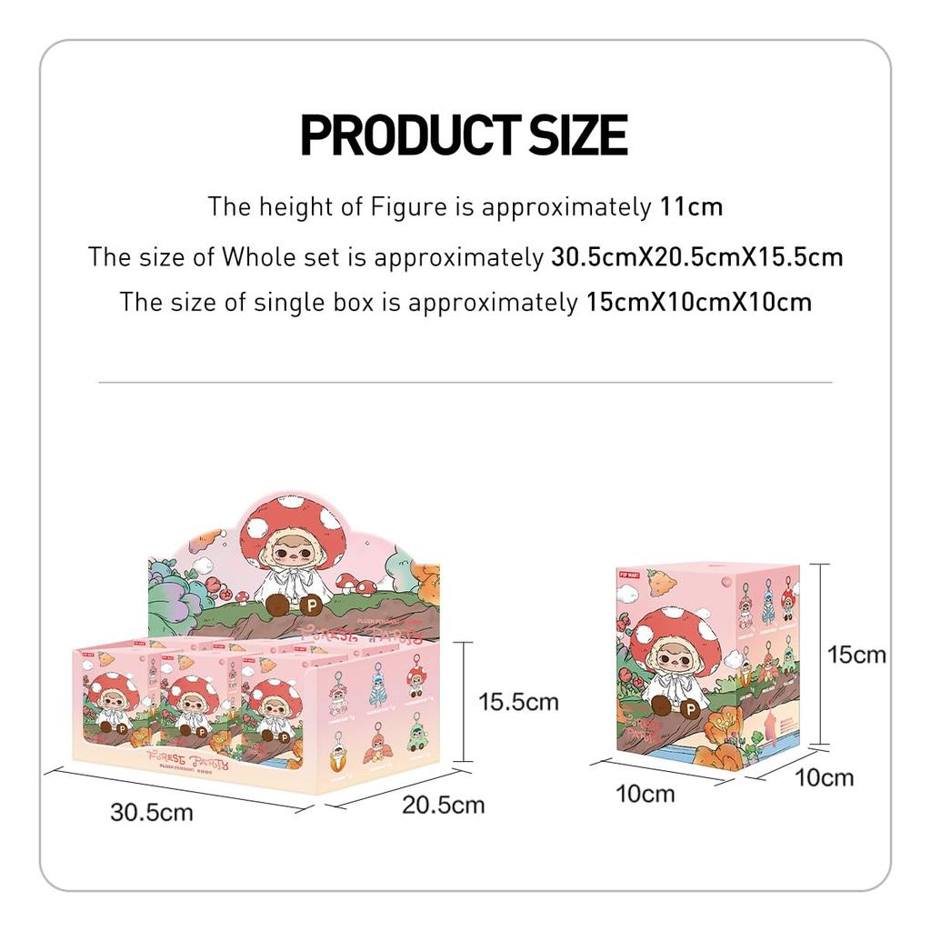 POP MART PUCKY Forest Party Мягкая игрушка серии Pop Mart Фигурка Пластиковая модель Премиум игрушка Мягкий винил Оригинальный персонаж Подарок на день рождения Gacha Gacha [1