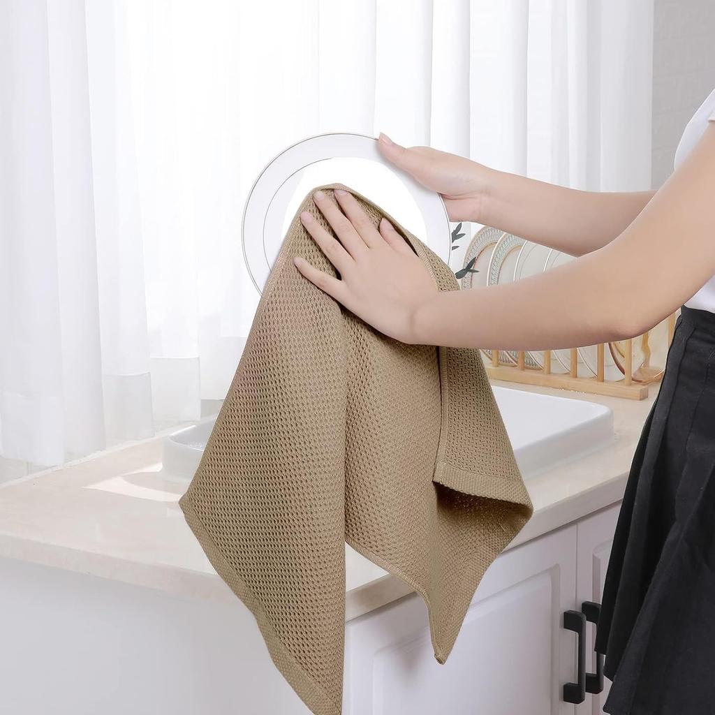 Panos Kitchen Nordic Waffle Kitchen Set of 34 X 73 Latte Cloths, Style, Dishcloths, Dishcloths, Children's Towels, Towels, 4, Cm,