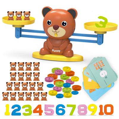 REMOKING Bear Balance Обучающая игрушка Игра на равновесие с числами Арифметика Сложение Вычитание Игрушки для девочек Игрушки для мальчиков Игрушки Монеты Карточные игры Тренировка мозга