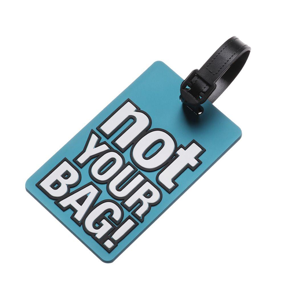 Дорожная багажная посадочная этикетка из ПВХ, портативная багажная бирка, дорожная бирка, креативный держатель для багажа с буквами