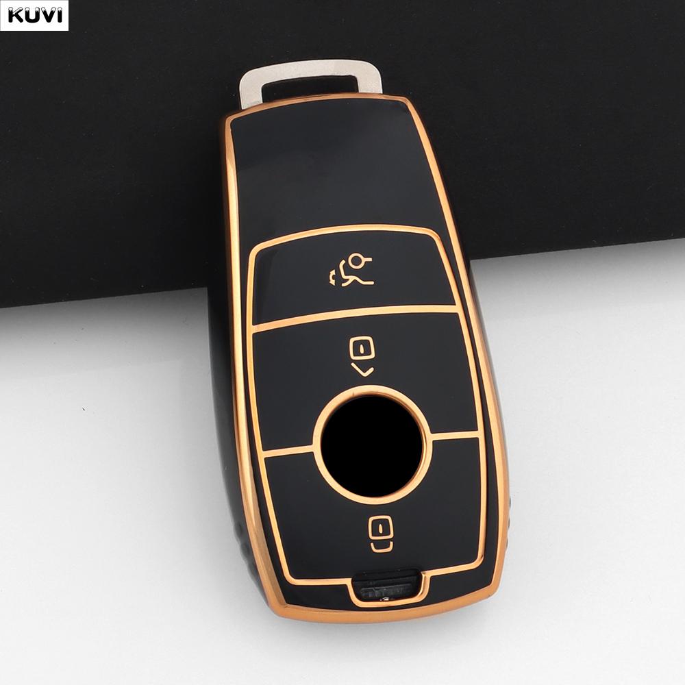 NHFW5 For Mercedes Benz A B C E S G GLB GLC GLE Class GLS W177 W205 W213 W222 G63 X167 E200 E300 AMG TPU Car Key Cover Case Fob Holder