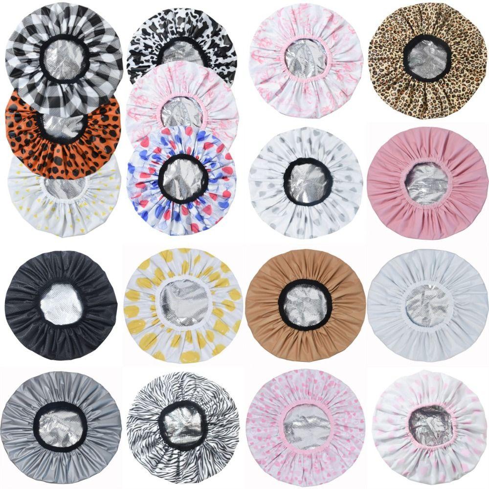 Шапочка для душа, самонагревающаяся шапочка из фольги, термостатическая, гладкая, с маслом для волос, шапочка для выпечки, ванная комната