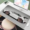 Белый Крутой Спортивный Автомобиль Коврик для Мыши Большой Игровой Противоскользящая Резиновая Основа Расширенный Коврик для Стола Геймерский Офисный Компьютерные Аксессуары Коврик для Мыши
