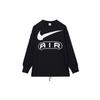 Air Letter Logo Round Neck Casual Long Sleeve American Sweatshirt Women Sweatshirt Black FN1898-010