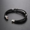 New Tide Brand Weaving Rope Hand Ring Titanium Steel Bracelet Boys Hand Rope