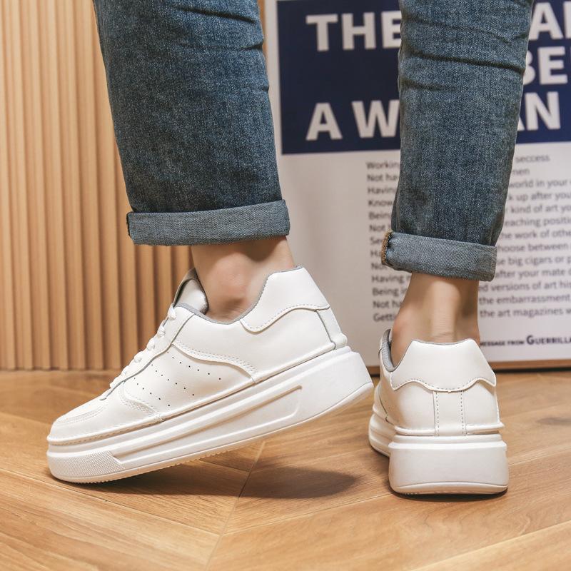 Spring and Autumn New Breathable Little White Shoes Quality Men's Shoes Versatile Casual Board Shoes Korean Version Trendy Low-top Shoes