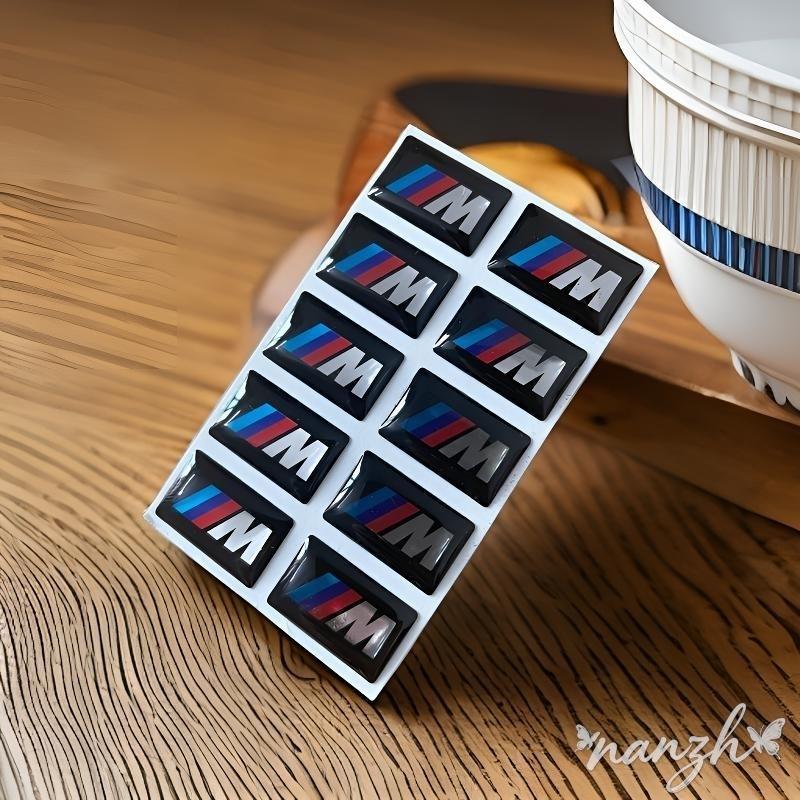 SNLL4 Motorcycle BMW 3M Logo 3D Three-dimensional Sticker Fuel Tank Stickers Soft Backing For BMW X4 X3 X1 E83 X2 X5 G20 X6 X7 E53 F40