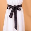 Women's Thin Knotted Belt for Down Jackets and Skirt Decoration - Trendy Canvas Design