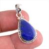 Natural Lapis Lazuli Gemstone Handmade 925 Solid Silver Gift Pendant 1.50" D3b04