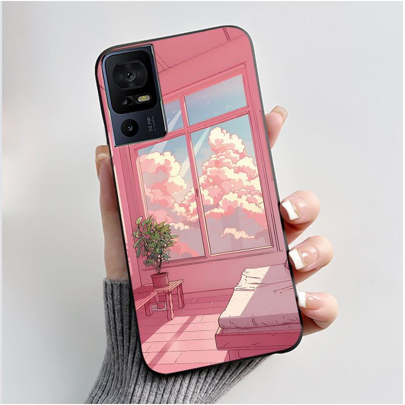Чехол для телефона TCL 40 SE 40SE 40 XL 40R 40XL 40T Чехол Роскошный Милый Крутой Мультяшный Черный Мягкий Силиконовый Чехол Защитная Оболочка Coque
