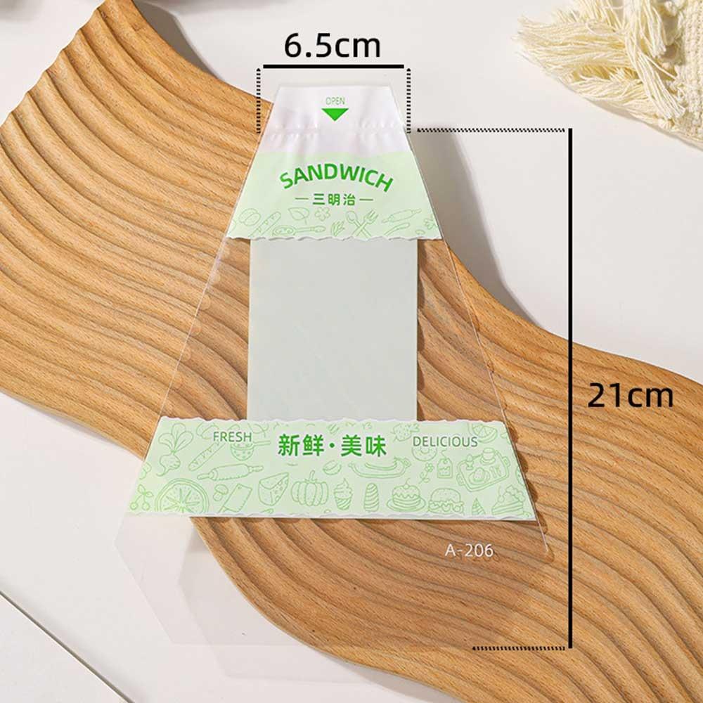 Thick Sandwich Packaging Paper Triangular Baking Bag High Quality Bread Sandwich Bags Food