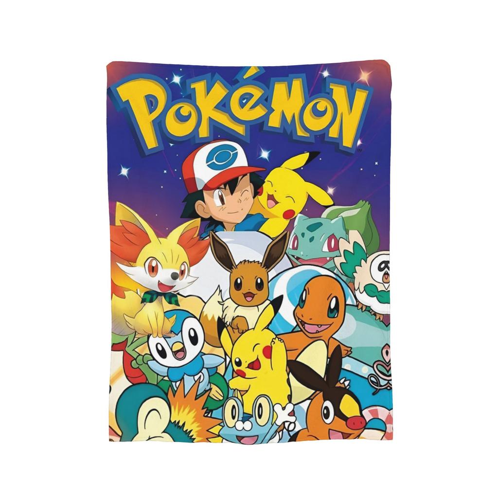 Pokemoned  Coral Fleece Plush Throw Blankets Charmander Charmeleon Charizard Blanket for Bedding Couch Warm Plush Thin Quilt,