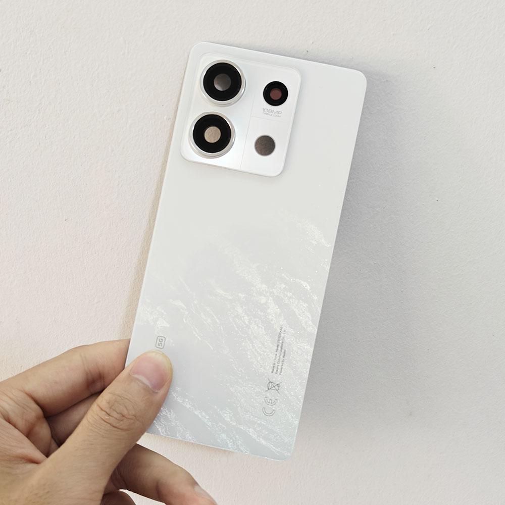 Оригинальная задняя крышка A+ для Xiaomi Redmi Note 13 5G, Задняя крышка с отсеком для аккумулятора, Задний корпус + Клей + Объектив камеры