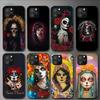 Santa Muerte Phone Case For Iphone 11 12 Mini 13 14 Pro Xs Max X 8 7 6s Plus 5 Se Xr Shell