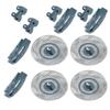 4Pcs Simulation Metal Brake Discs Calipers Fit for Traxxas TRX4 TRX6 1 10 RC Car PartsGray