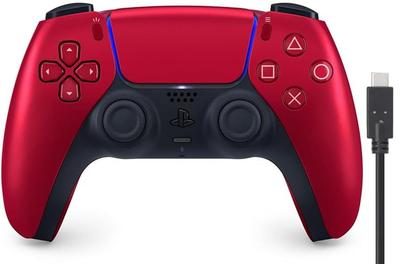 DualSense беспроводной контроллер Volcanic Red PS5 контроллер кабель для зарядки 3 м [оригинальный продукт] (CFI-ZCT1J07) [Бонус Amazon.co.jp]