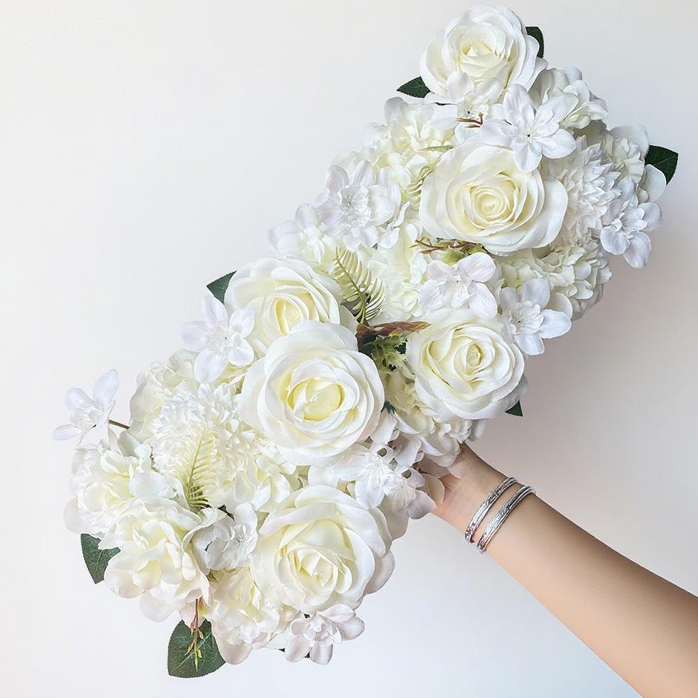 Handmade Rose Artificial Bouquets, Wedding Aisle/arch Silk Floral Rows, Faux Flower Walls Artificial Flower Arrangement