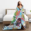 Classic Comedy Anime Keroros Frog Blanket  Travel Flannel Throw Blanket For Couch Chair Super Soft Design Quality Bedspread Gift