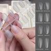 240 шт./набор DIY Акриловые Накладные Ногти Двусторонние Матовые Пре-Форма Квадратные Длинные Типсы для Наращивания Ногтей