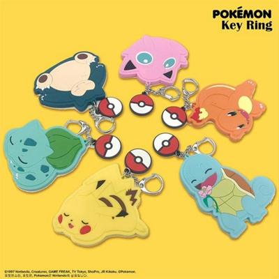 Брелок с большим зеркалом Pokemon, 1 шт., популярные корейские игрушки для малышей