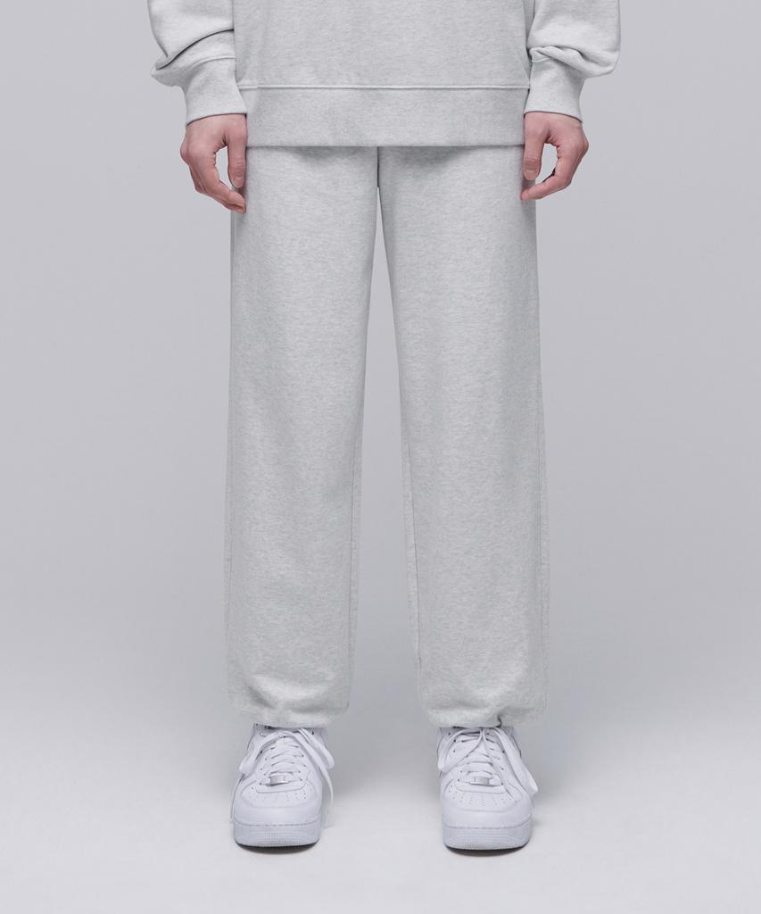 MUSINSA STANDARD Wide Sweatpants [Melange Light Gray]