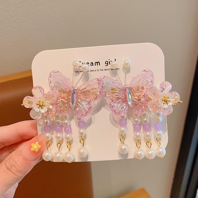 Китайские заколки для волос в стиле принцессы с кисточками - Аксессуары для волос Ханфу в древнем стиле для женщин и девочек