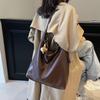 Casual Commuting Retro Large-capacity Bag Women's 2025 New Shoulder Bag College Student Class Tote Bag