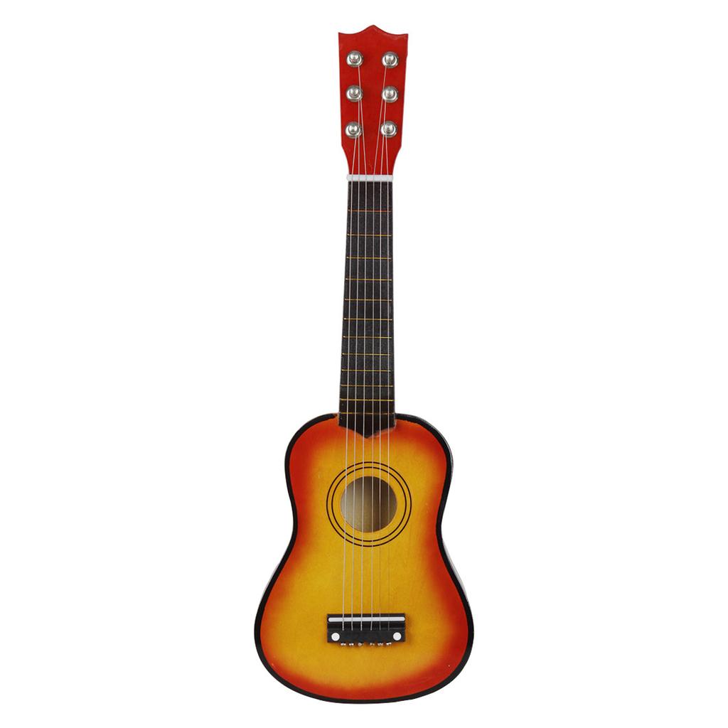 Cross Border Hot Selling Color Basswood 21 Inch Small Guitar Children's Toys Can Play 20 Wooden Guitars with a Minimum Batch Size of Guitar