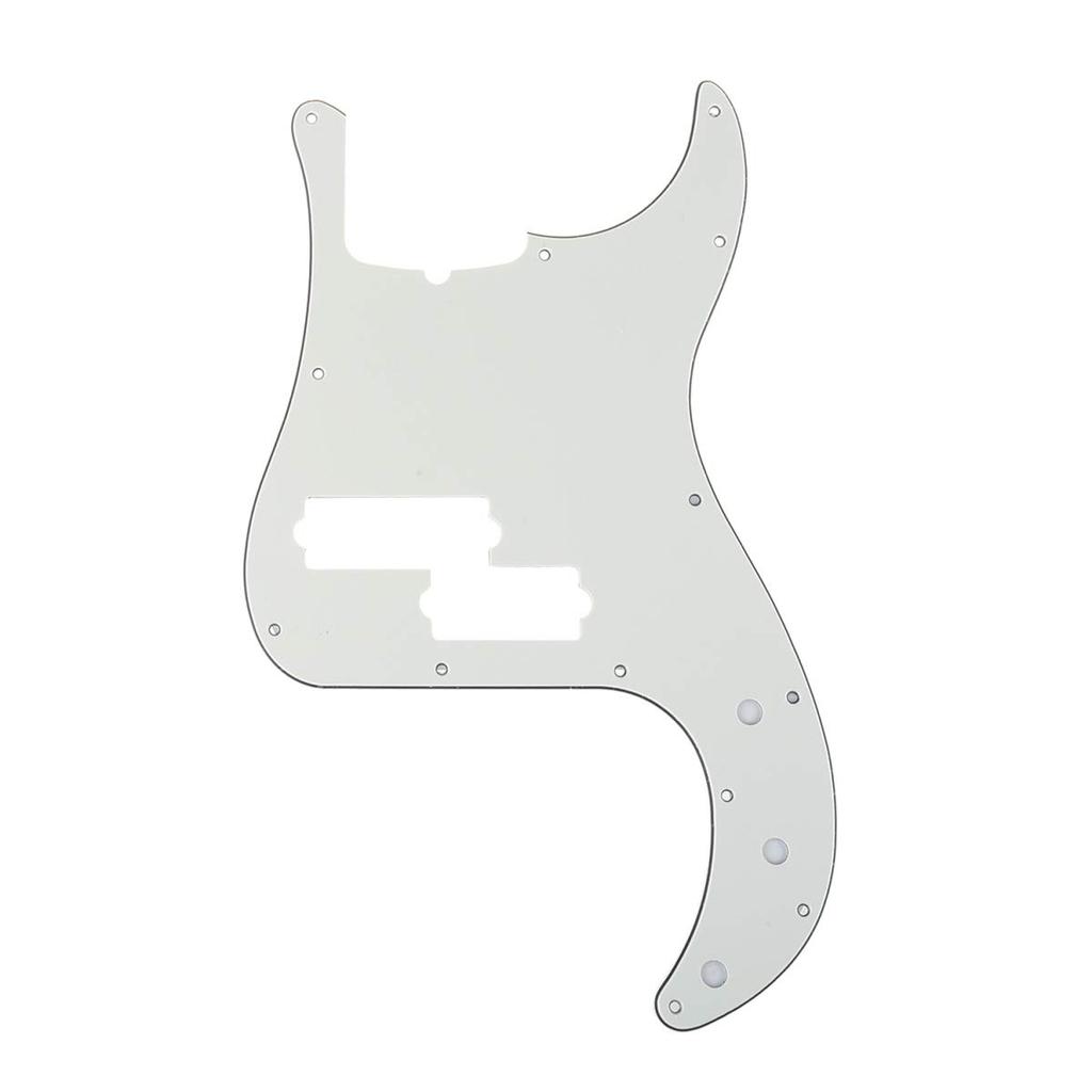 Musiclily Pro 13 Hole Precision Bass PB Pickguard for 5 String Fender American Precision Parchment 3P Bass,