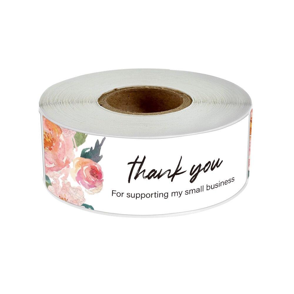 120pcs Rectangle Thank You Sticker for Your Order Purchase Small Business Shopping Handmade Label Holographic Gift Package Seal